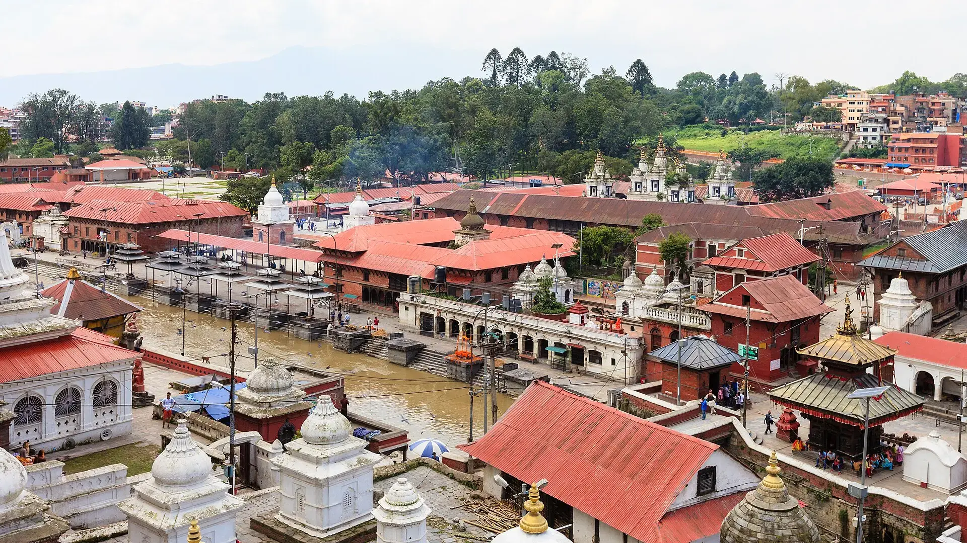 The pagoda roofs of Pashupatinath, Kathmandu